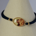 天使のスエード調ブレスレット