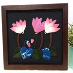 ma-oba様専用   シクラメンのちりめん押し絵