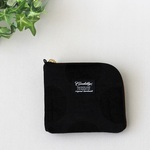 L字ファスナー ミニ財布 　ドットコーデュロイ