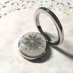 再販✖︎2！grey flower煌めきスマホリング2
