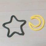星と月のウールレター