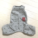 メンズワンコのグレーロンパース　秋冬用