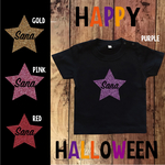 [sara-mr専用] Halloween(ハロウィン)お名前入りラメスターTシャツ