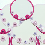 メッセージカード サークル❁︎10枚❁︎スワロフスキー pink