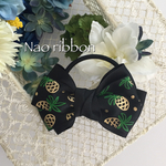 【再販売】パイナップルフルーツ リボンヘアゴム 