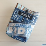 ２WAY  移動ポケット 　フタなし　　* American Numbers Blue #1