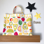 SALE！！！♡フルーツ×ストライプ♡イエロー♡レッスンバッグ♡