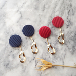 corduroy × metal leaf  pierce