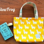 ちっちゃbag ふわふわアルパカ柄 イエロー