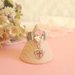 ♡スワロフスキー クリスタル&ハートクロス ring♡