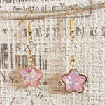 レジンを使ったお花のピアス♡