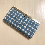 ブルードット柄の長財布＊