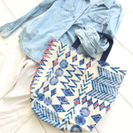 navy blue✳︎bigトートバック