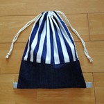 体操服袋＊ナップサック＊ストライプ柄＊男の子