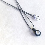 ホワイトラブラドライト macramé ブレスレット
