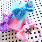 ☆ハンドメイド☆Ruban mou☆ゆめかわ編みリボン☆ファンシーガーリー