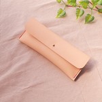 ✻　ヌメ革　ナチュラル　✻　使い勝手の良い シンプルな牛革ペンケース　✻　