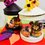 ハロウィン🎃レザー風👻ランタンポット