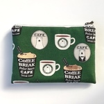 ポーラーベアのカフェタイム  green  ＊フラットポーチ（L）  
