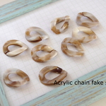 New!２０個★フェイクストーンアクリルチェーンパーツ　C