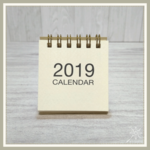 2019年 ミニ卓上カレンダー