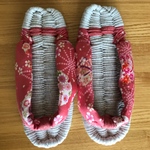 布ぞうり 和柄のの鼻緒  24cm