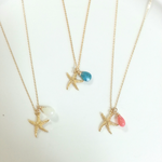 スターフィッシュ☆天然石ネックレス