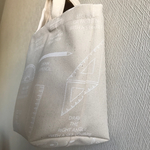  帆布 小さなトートバッグ  生成り(白)