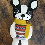 靴下と布で。＊秋色ワンちゃん＊犬