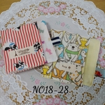 送料無料☆　ハンドメイド　ガーゼハンカチ　2枚セット　NO18-28