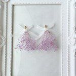 かすみ草花束ピアス/イヤリング