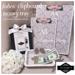 𝒩ew𖧷クリップボード&マネートレイ サロン ビューティ ダマスク柄 おしゃれインテリア