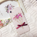 かすみ草   iPhoneケース  (ピンク)