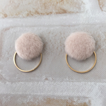 ファーとフープ♡ チタンピアス