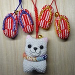 【 マミー様オーダー】ぞうり、白わんこ