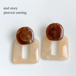 秋色♡coffee×ベージュ ボリューム   ピアス イヤリング