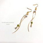 ꫛꫀꪝ♡華奢な流れる螺旋のピアス‪♡イヤリング