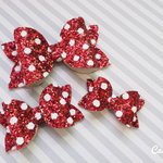 【両面ヨーロッパ製ファブリック】レッド×ホワイトドット