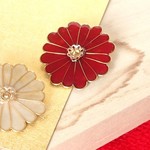 阿知女の花ブローチ〜achime〜