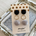 ベルベットカボション✱秋冬ピアス