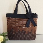 M☆手提げバッグ👜甘〜い香り♪とろ〜り とろける板チョコ りぼん付き