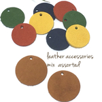【10枚】本革  accessories mix assorted
