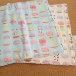 【sale】Wガーゼ×タオルミニハンカチ  15×15 ２枚セット