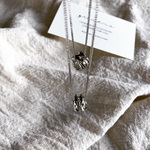 silver necklace