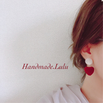 人気再販！ベロアハートピアス