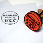 招待状用料金別納スタンプ　円型【セミオーダー・組立式】