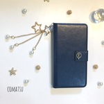 再販☆*イニシャル入り 願いを込めて..♡流れ星 手帳型スマホケース  Xperia/galaxy/AQUOS/iPhone/arrows 他