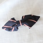 Striped〜肉厚サテンのトラディショナルバレッタ