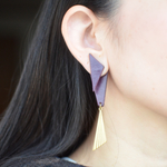  Wing【レザーピアス】 color “purple”