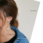 マットパール＊ロング ピアス＆イヤリング